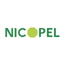 Logotipo da Nicopel, empresa especializada em produtos de papelaria e escritório