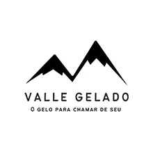 Logotipo da Valle Gelado, fornecedora de gelo com o slogan ‘O gelo para chamar de seu