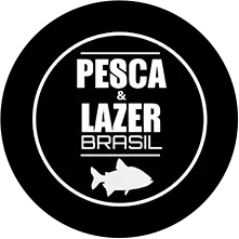 Logotipo da Pesca & Lazer Brasil, empresa especializada em produtos e equipamentos de pesca