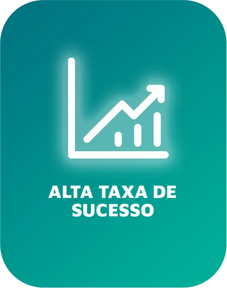 Gráfico representando a alta taxa de sucesso no registro de marcas pela BM Marcas e Patentes